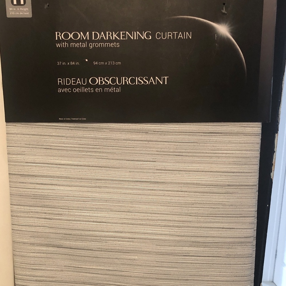 Curtain panel Light Blocking NWT